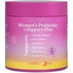 her juicy feminine probiotics gummies for women | pineapple flavor | supports ph balance, gut health & immune system | with slippery elm, prebiotics & lactobacillus blend | 60 gummies (1pcs)