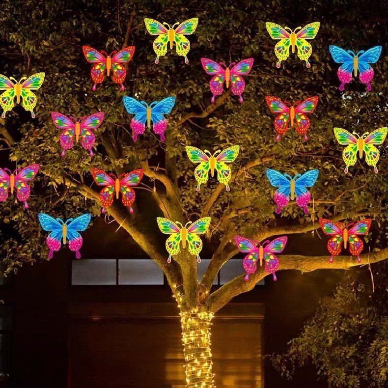 duckkoko swaying butterfly lights decor gardening butterfly flowers plant lights decorative yard patio lawn pathway duckkoko swaying butterfly lights decor gardening butterfly flowers plant lights decorative yard patio lawn pathway