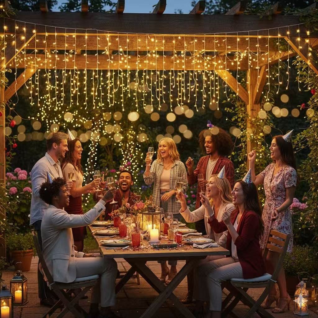 duckkoko solar powered icicle light led colored curtain light string waterfall light duckkoko solar powered icicle light led colored curtain light string waterfall light